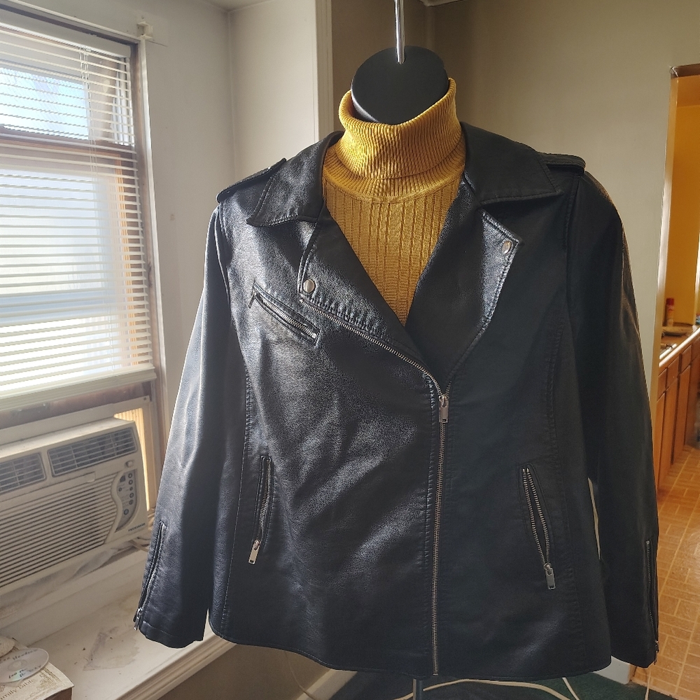 Faux leather Moto Jacket
